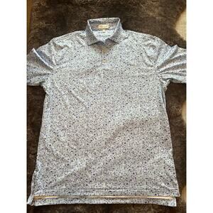 Peter Millar Summer Comfort All-Over Print Golf Polo – Men’s XL
